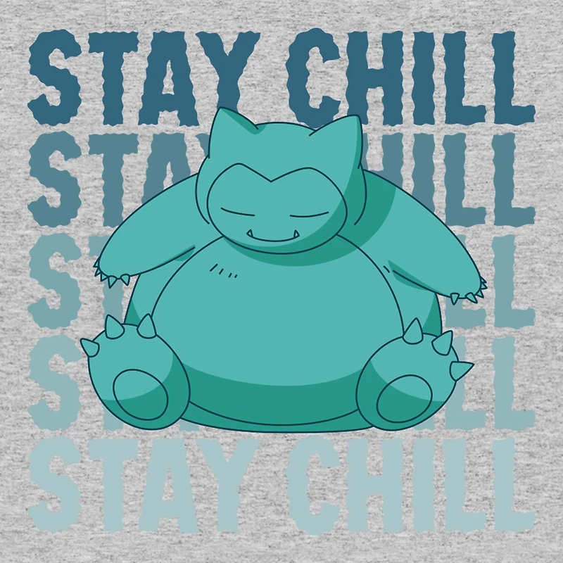 Pokemon Snorlax Stay Chill Short Sleeve Unisex Cotton T-Shirt