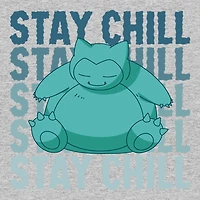 Pokemon Snorlax Stay Chill Short Sleeve Unisex Cotton T-Shirt