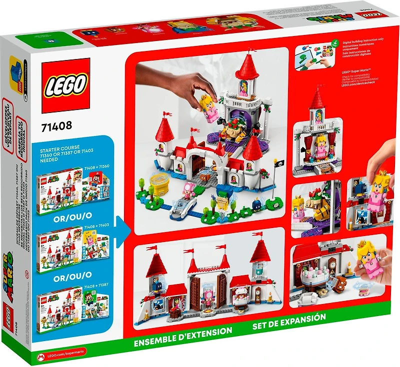 LEGO Peach's Castle Expansion Set 71408 Toy Building Kit