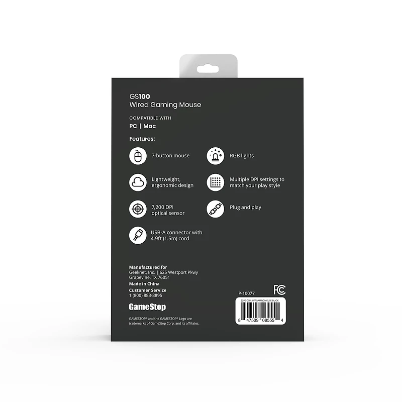 GameStop 7-Button Wired Gaming Mouse