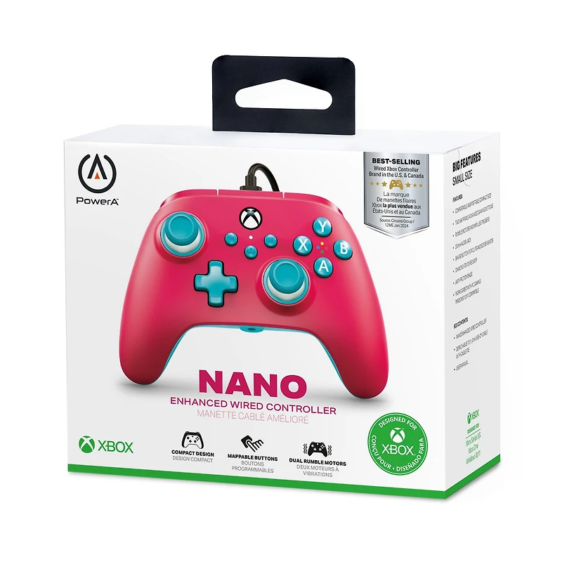 PowerA Nano Enhanced Wired Controller for Xbox Series X/S - Red Sky