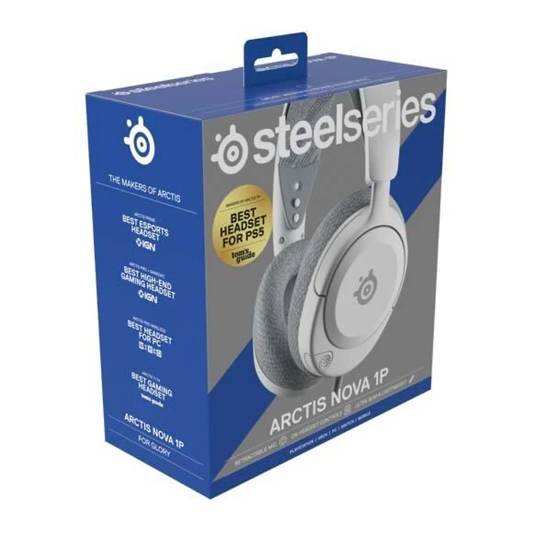 SteelSeries Arctis Nova 1P Universal Wired Gaming Headset for PlayStation, Xbox, PC, and Switch