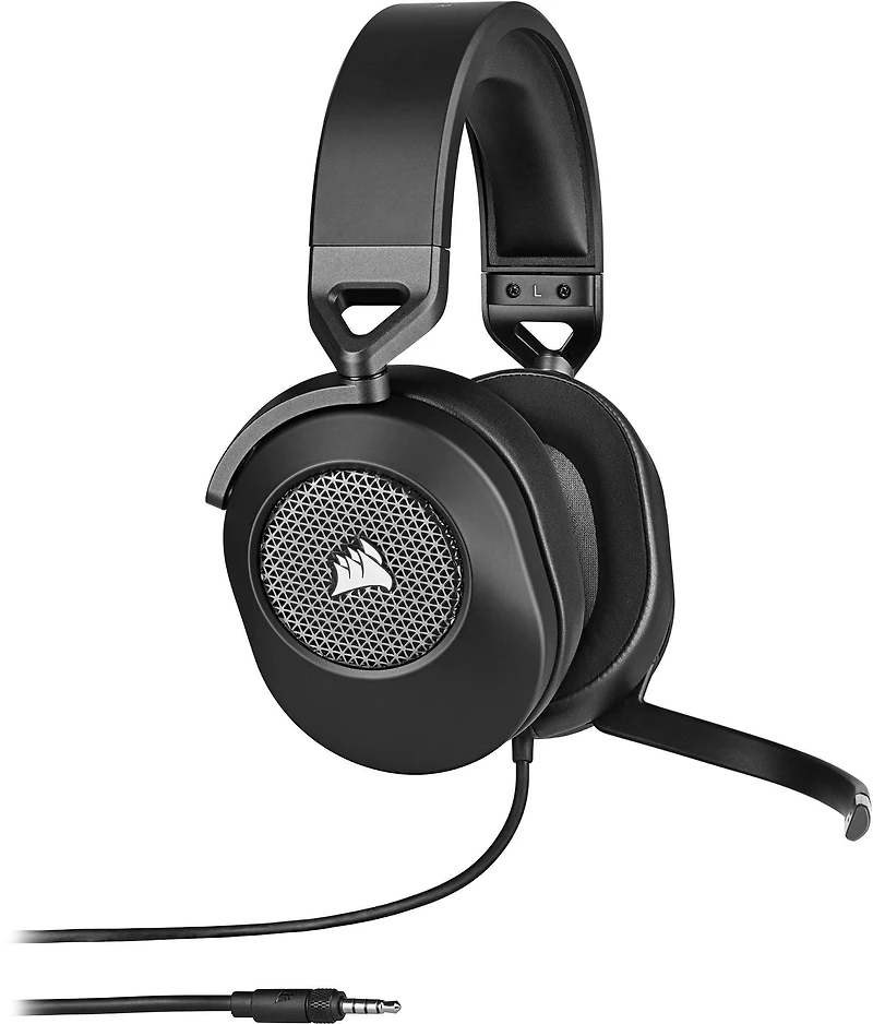 CORSAIR HS65 Surround Carbon Wired 7.1 Gaming Headset for PC, PlayStation 5