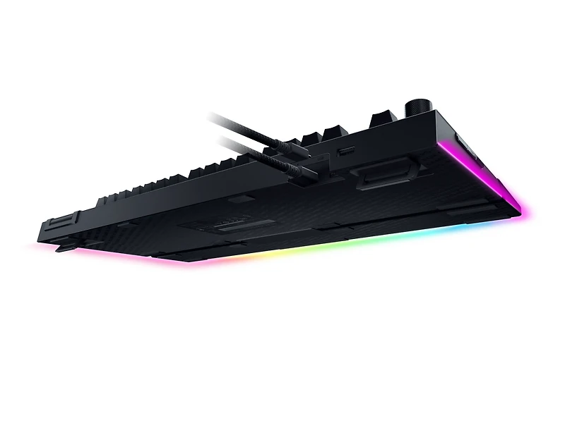 Razer BlackWidow V4 Pro Wired Mechanical Gaming Keyboard Green Mechanical Switches, Chroma RGB Lighting - Black
