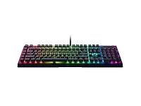 Razer BlackWidow V4 X Wired Mechanical Gaming Keyboard with Green Mechanical Switches - Black