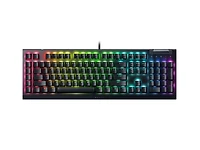 Razer BlackWidow V4 X Wired Mechanical Gaming Keyboard with Green Mechanical Switches - Black