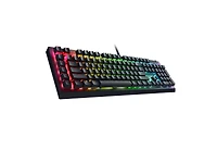 Razer BlackWidow V4 X Wired Mechanical Gaming Keyboard with Green Mechanical Switches - Black