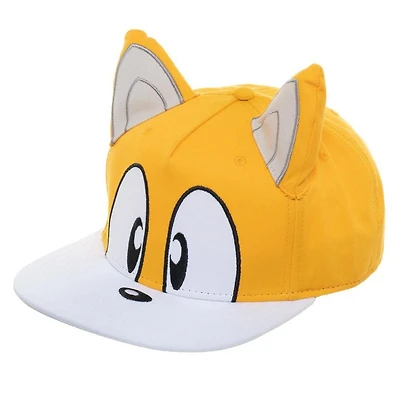 Sonic the Hedgehog Tails Big Face with Ears Snapback Hat