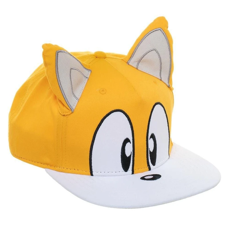 Sonic the Hedgehog Tails Big Face with Ears Snapback Hat