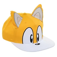 Sonic the Hedgehog Tails Big Face with Ears Snapback Hat