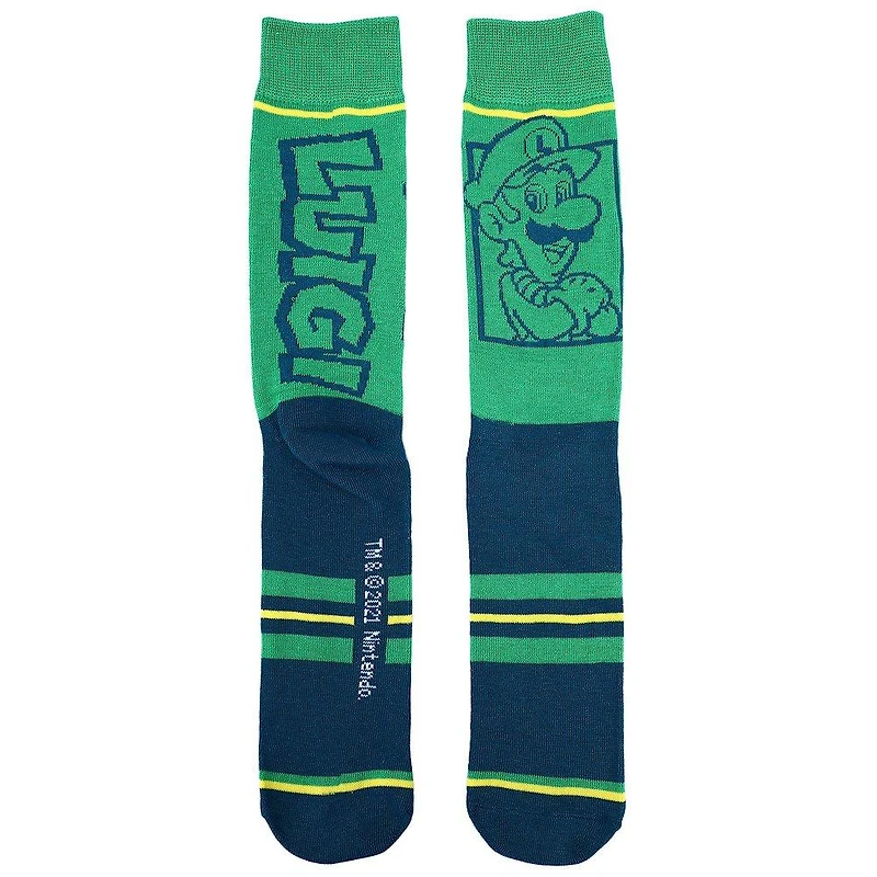 Super Mario Bros. Split Character Crew Socks 5 Pack