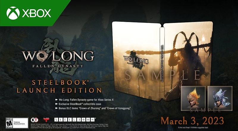 Wo Long: Fallen Dynasty Steelbook - Xbox Series X