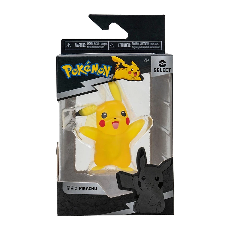 Jazwares Pokemon Select Translucent Pikachu 3-in Battle Figure