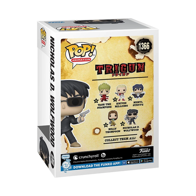 Funko POP! Animation: Trigun Nicholas D. Wolfwood 4.05-in Vinyl Figure