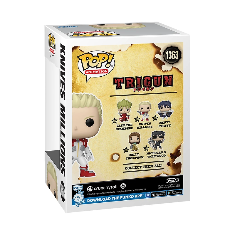 Funko POP! Animation: Trigun Knives Millions 4.1-in Vinyl Figure