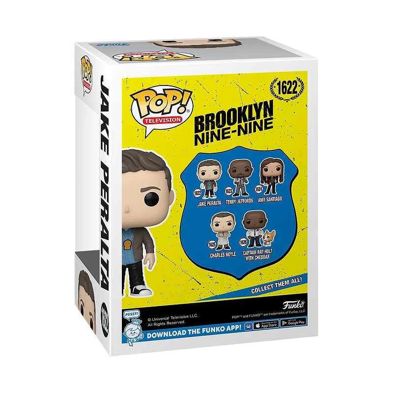 Funko POP! TV: Brooklyn Nine-Nine Jake Peralta 4.05-in Vinyl Figure