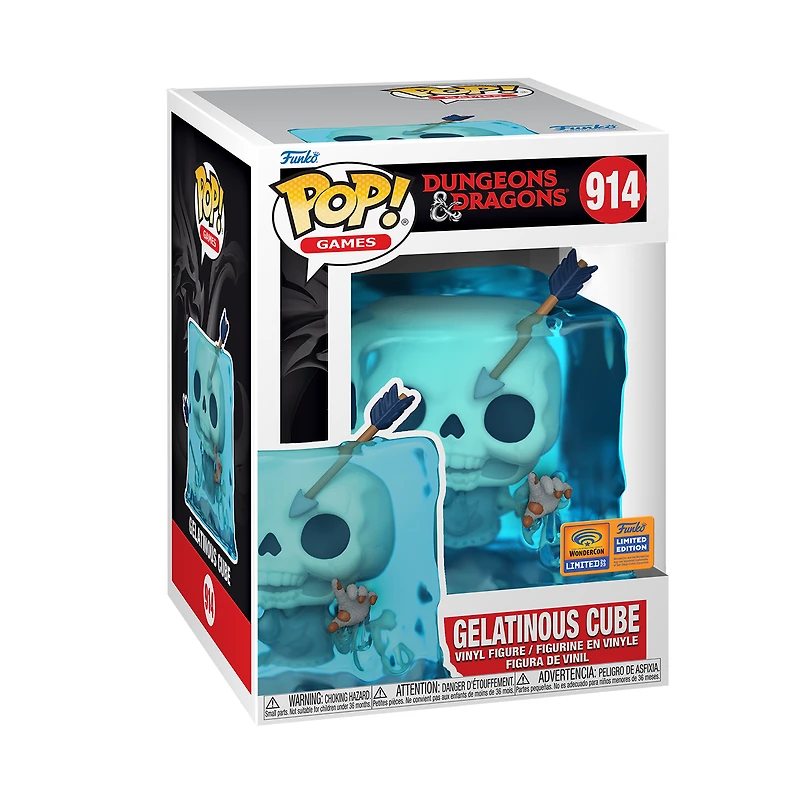 Funko POP! Games: Dungeons and Dragons Blue Gelatinous Cube 3.8-in Vinyl Figure WonderCon Limited Edition Exclusive