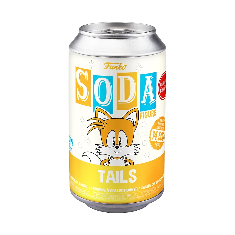 Funko Vinyl SODA: Sonic the Hedgehog Tails (or Chase) 4.05-in Vinyl Figure