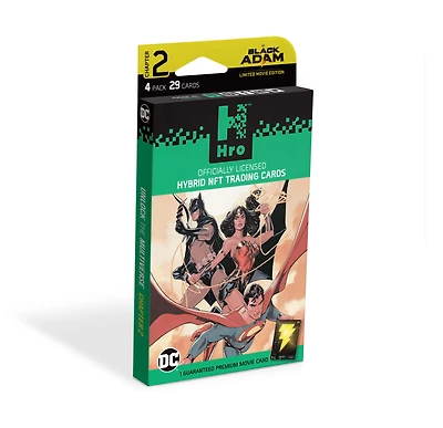 Hro DC Black Adam Hybrid NFT Trading Cards -Pack