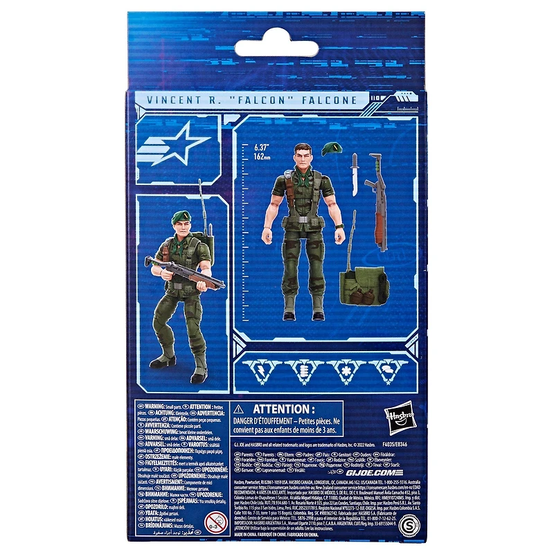 Hasbro G.I Joe Classified Series Vincent R. (Falcon) Falcone 6-in Action Figure
