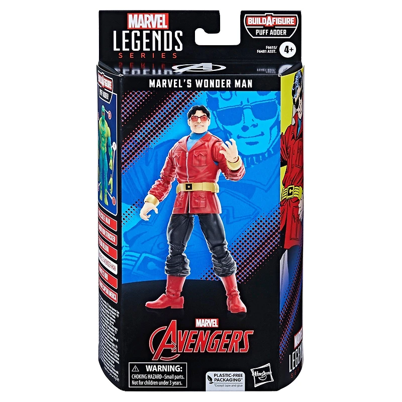 Hasbro Marvel Legends Series Avengers Marvel's Wonder Man Build-A-Figure 6-in Action Figure