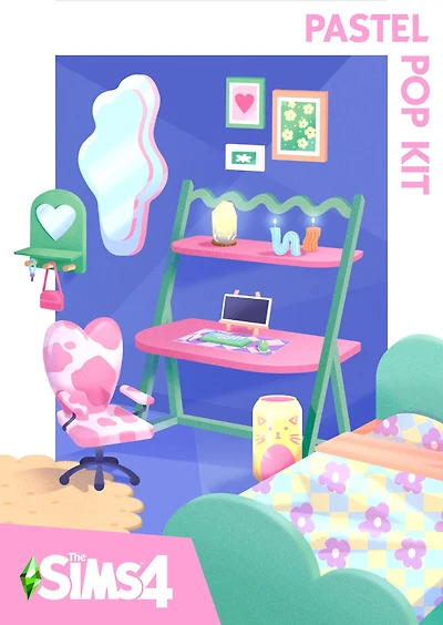 The Sims 4 Pastel Pop Kit DLC