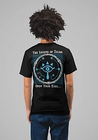 Geeknet The Legend of Zelda Open Your Eyes Sheikah Short Sleeve Unisex Cotton T-Shirt GameStop Exclusive
