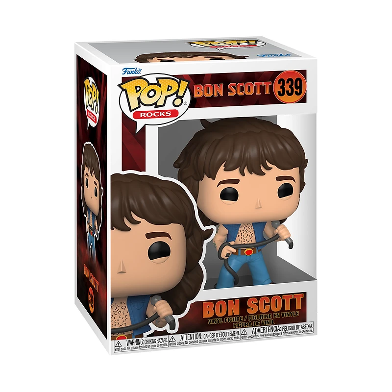 Funko POP! Rocks: AC/DC Bon Scott 4.05-in Vinyl Figure