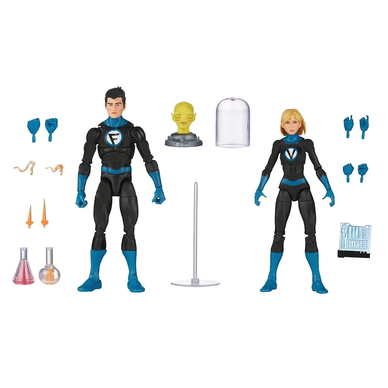 Hasbro Marvel Legends Series Fantastic Four Franklin and Valeria Richards 6-in Action Figure Set 2-Pack