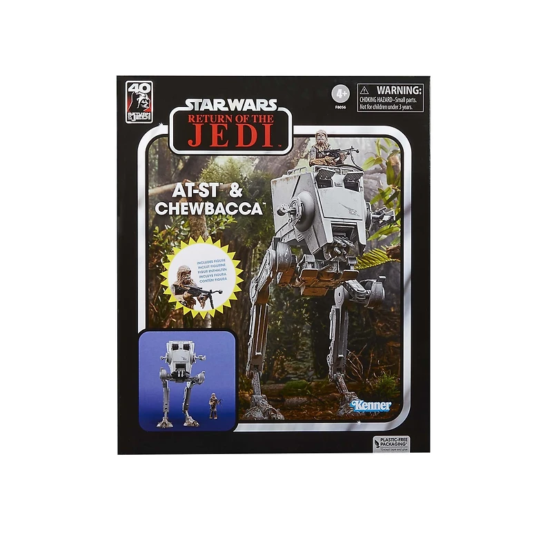 Hasbro Star Wars: The Vintage Collection Star Wars: Return of the Jedi AT-ST and Chewbacca Figure Set 2-Pack