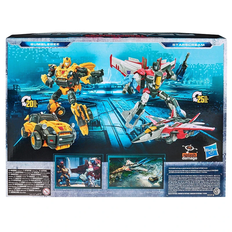 Hasbro Transformers Studio Series Bumblebee and Starscream 6.5-in Action Figures 2-Pack