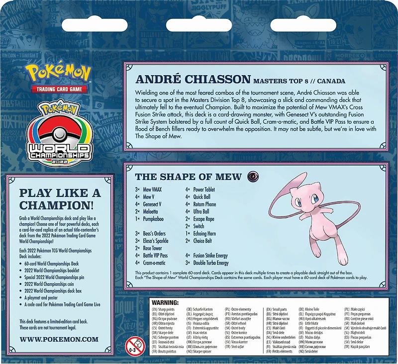 Pokemon Trading Card Game: 2022 World Championships Deck (Styles May Vary