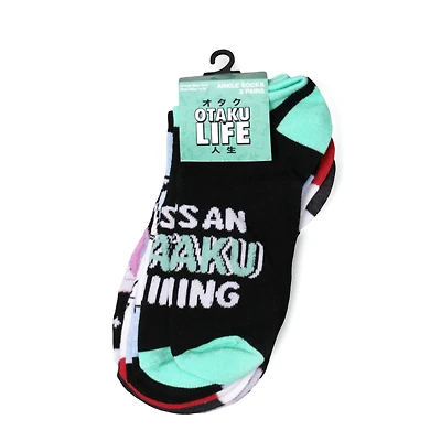 Geeknet Otaku Life Crew Socks 5-Pack GameStop Exclusive