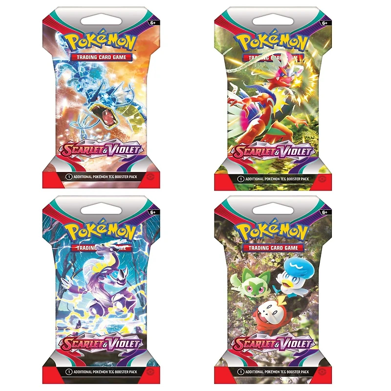 Pokemon Trading Card Game: Scarlet and Violet Sleeved Booster Pack (Styles May Vary