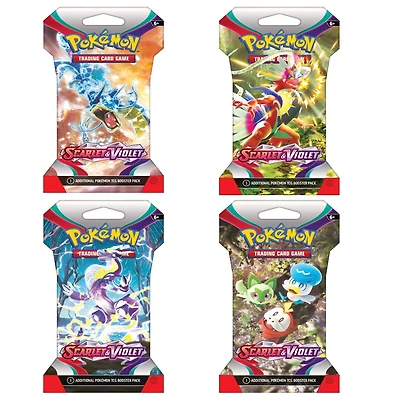 Pokemon Trading Card Game: Scarlet and Violet Sleeved Booster Pack (Styles May Vary