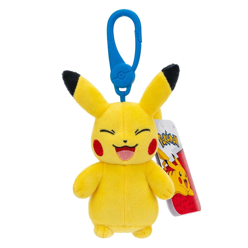 Jazwares Pokemon Heads 3.5-in Clip-On Plush (Styles May Vary