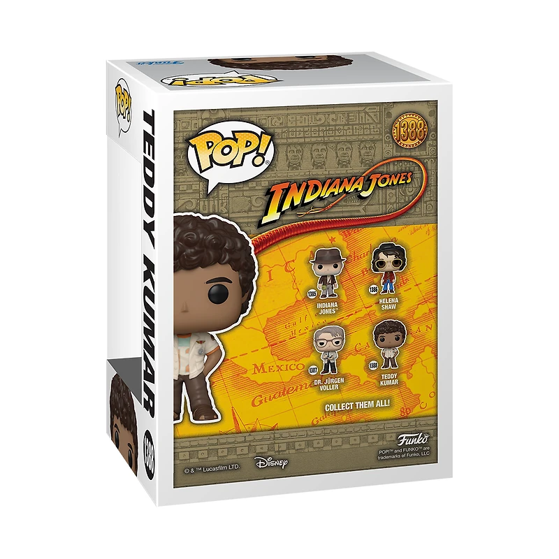 Funko POP! Movies: Indiana Jones and the Dial of Destiny Teddy Kumar 4.85-in Vinyl Bobblehead