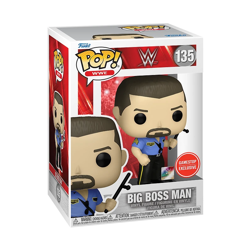 Funko POP! WWE Big Boss Man 3.8-in Vinyl Figure GameStop Exclusive