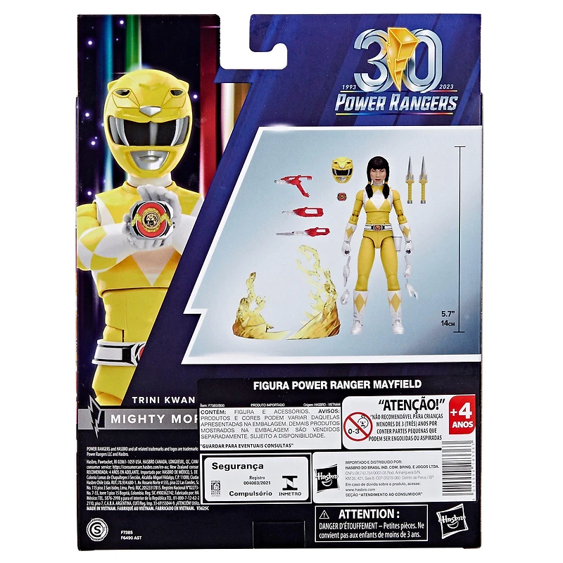 Hasbro Power Rangers Lightning Collection Remastered Mighty Morphin Yellow Ranger 6-in Action Figure