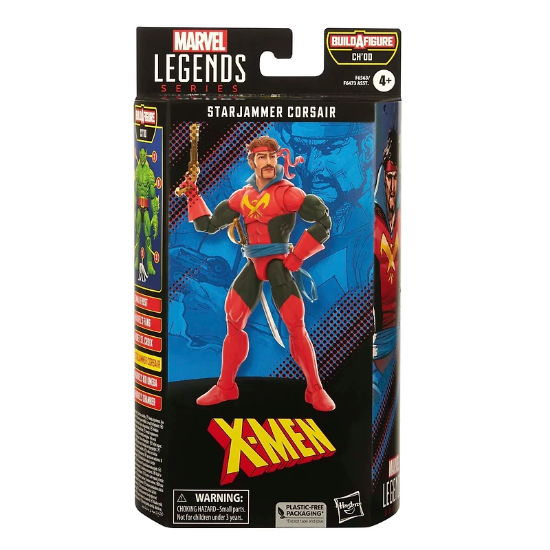 Hasbro Marvel Legends Series X-Men Starjammer Corsair Build-A-Figure (Ch'od) 6-in Action Figure
