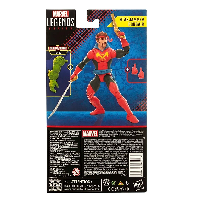 Hasbro Marvel Legends Series X-Men Starjammer Corsair Build-A-Figure (Ch'od) 6-in Action Figure