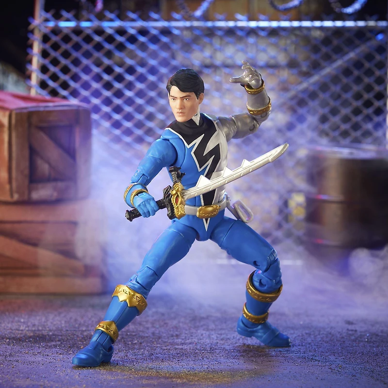 Hasbro Power Rangers Lightning Collection Dino Fury Blue Ranger 6-in Action Figure