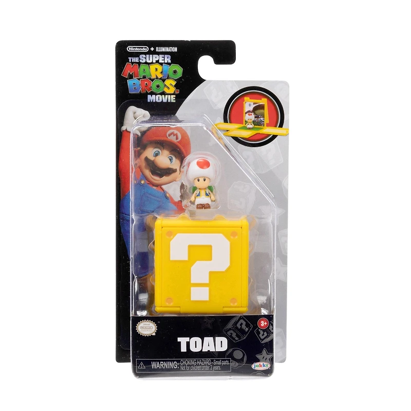 Jakks Pacific Super Mario Bros. Movie Toad 1.25-in Mini Figure