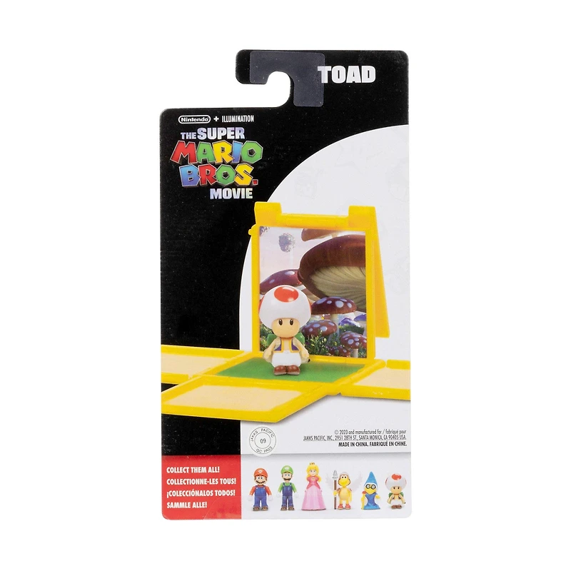 Jakks Pacific Super Mario Bros. Movie Toad 1.25-in Mini Figure