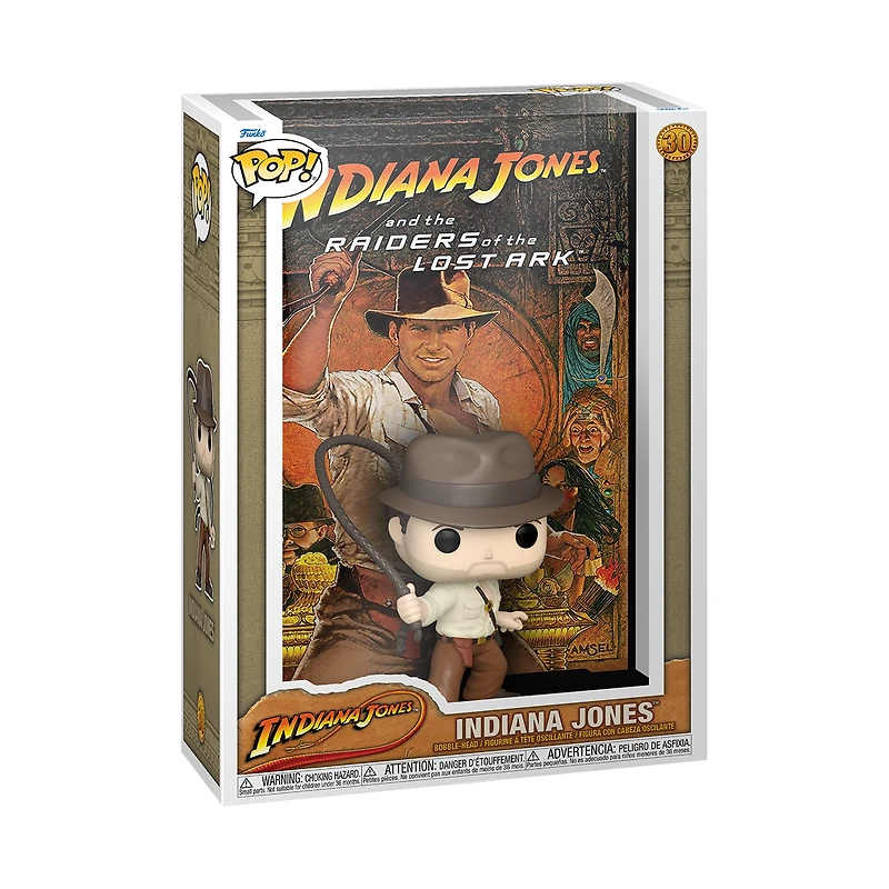 Funko POP! Movie Poster: Indiana Jones and the Raiders of the Lost Ark Indiana Jones Vinyl Figure Set with Poster
