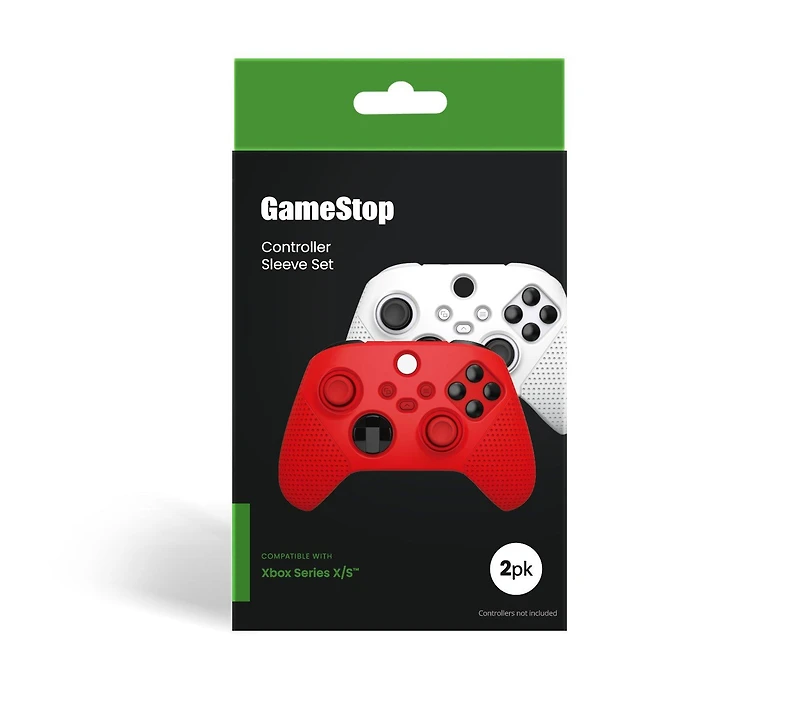 GameStop Controller Grip 2-Pack for Xbox Series X/S - Red and White