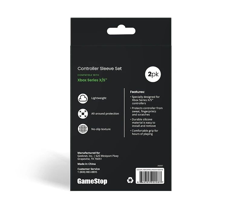 GameStop Controller Grip 2-Pack for Xbox Series X/S - Red and White