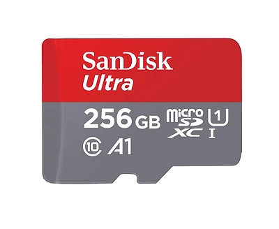 SanDisk Ultra 256GB microSD UHS-I Card with Adapter