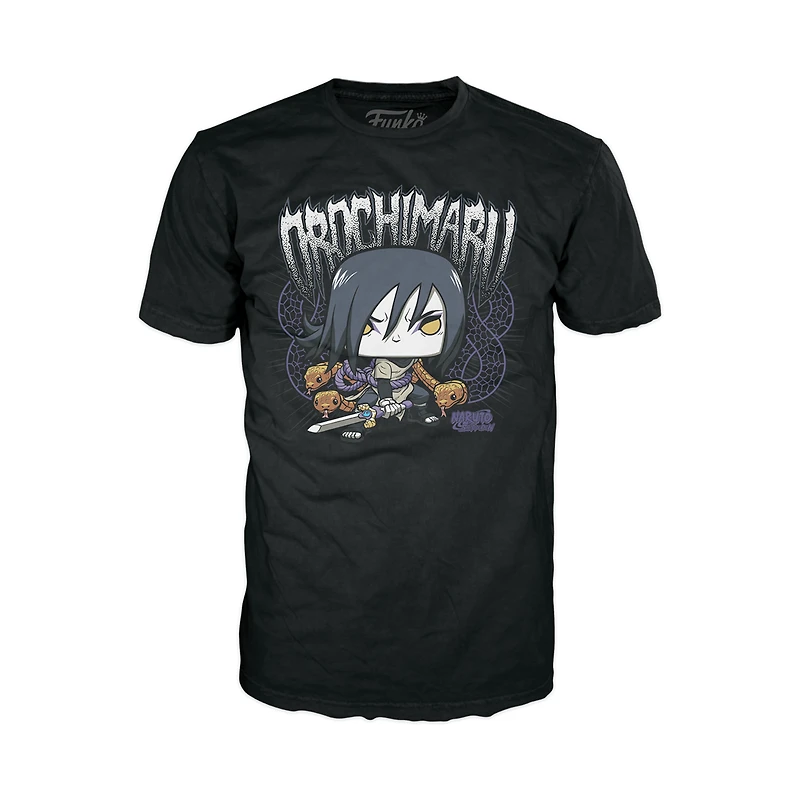 Funko POP! and Tee: Naruto Orochimaru 3.85-in Vinyl Figure and Unisex T-Shirt GameStop Exclusive