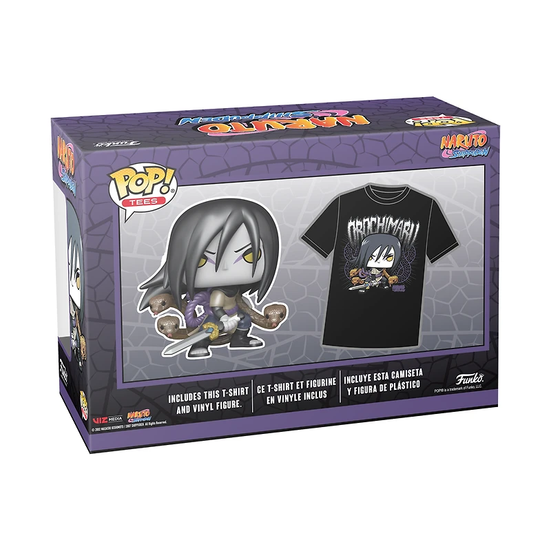 Funko POP! and Tee: Naruto Orochimaru 3.85-in Vinyl Figure and Unisex T-Shirt GameStop Exclusive